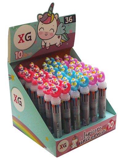 Boligrafo fantasia 10 colores