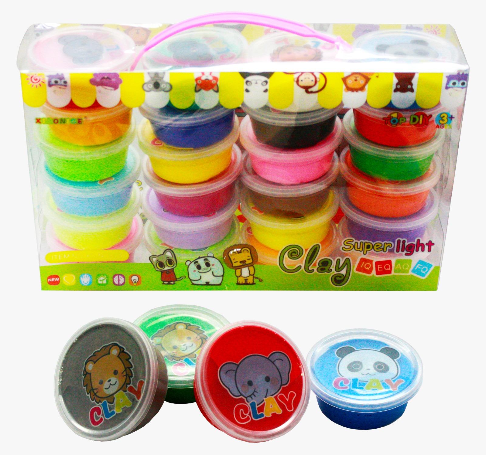 SET DE MASAS SOFT MOLDEABLES 20 COLORES