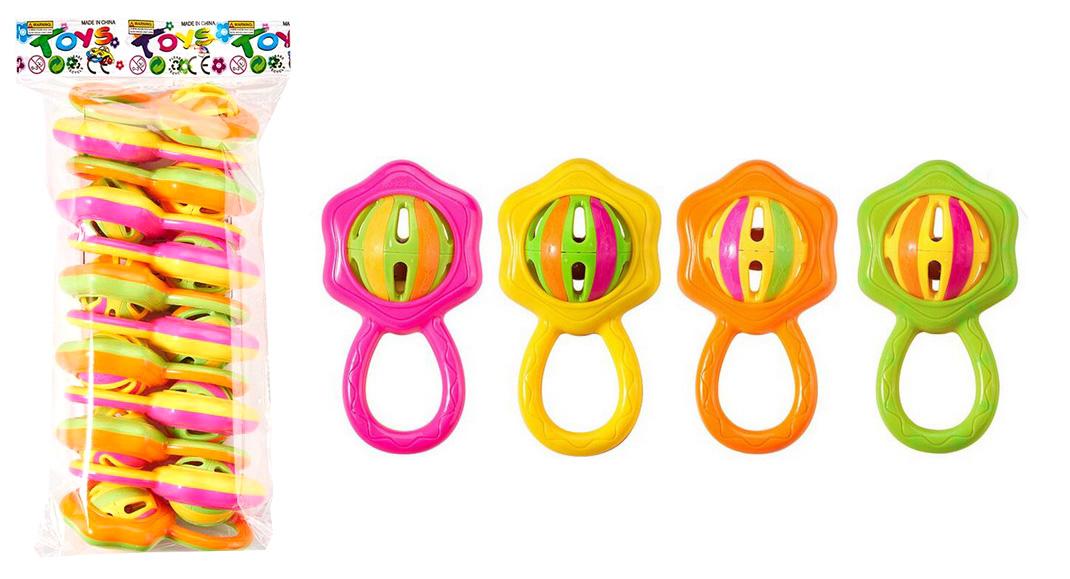 Sonajero flor en bolsa x 12u