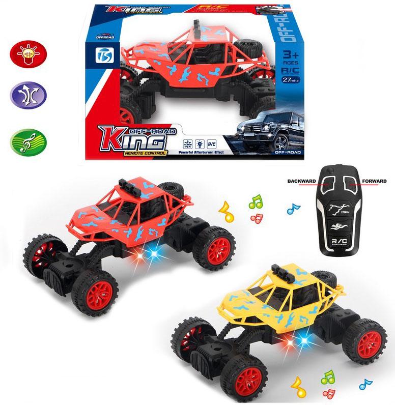 Auto 4x4 a fricción con luz y musica caja individual