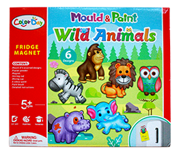 Juego de arte con arcilla pintuas e iman en caja