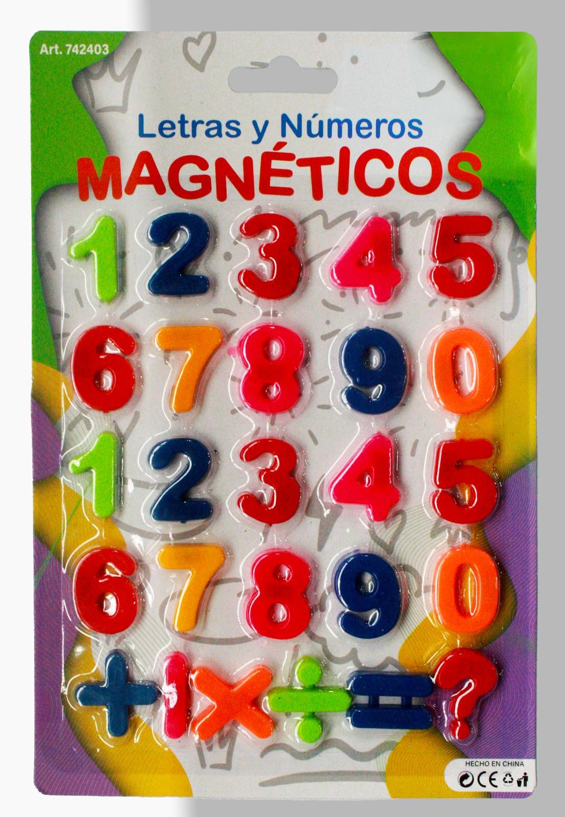 Números magneticos en blister