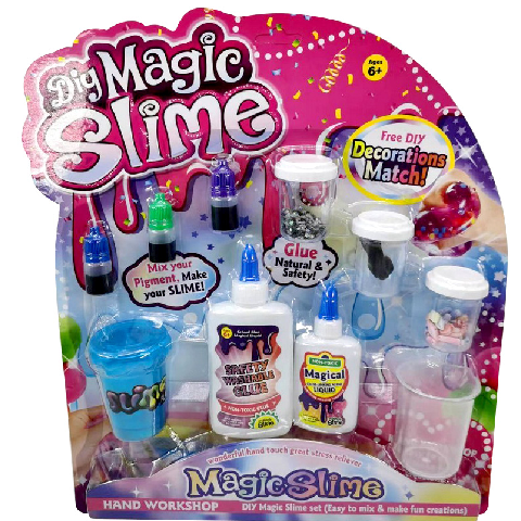 Laboratorio de slime con accesorios en blister