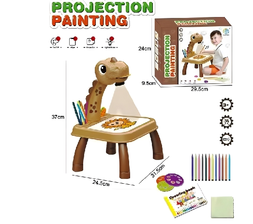Mini mesa proyectora para dibujar borrable en caja