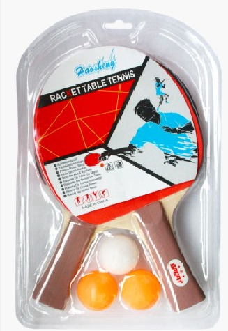 Pelota ping pong con 3 pelotas