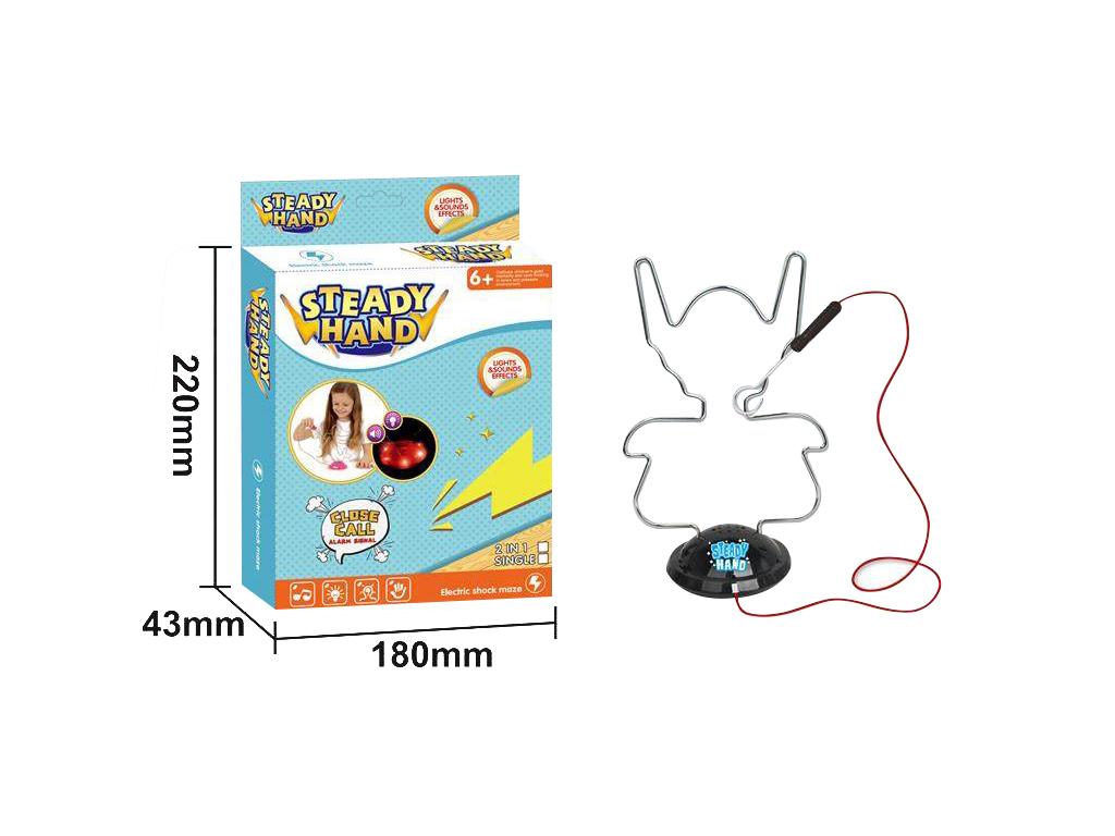 Juego de destreza con sonido a pilas en caja