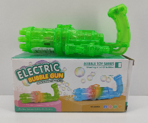 Pistola burbujero con luces a pila 