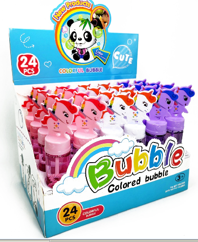 Burbujero unicornio en dispalay