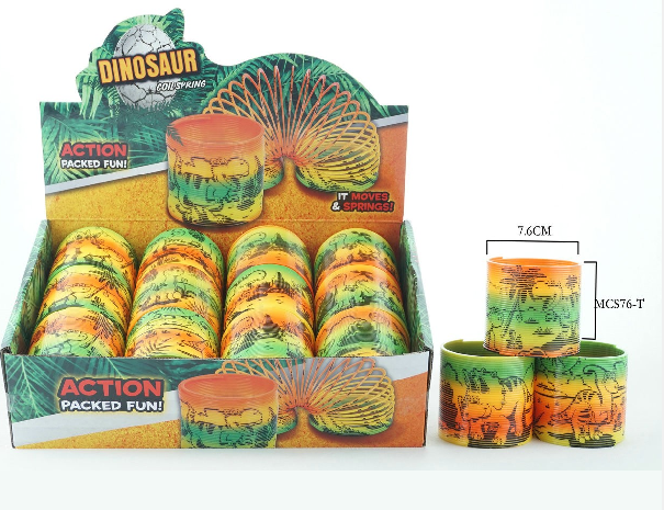 Resorte dinosaurio en display x 12