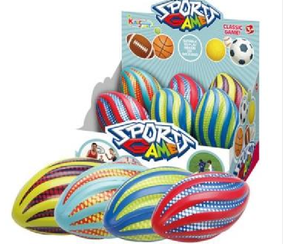 Pelota soft rugby display x 6