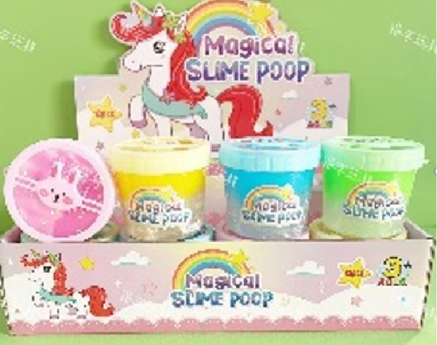 Slime en frascos display x 12