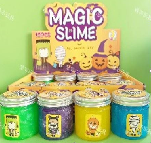 Slime en frascos display x 12