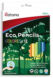 Lápices largos plásticos x 18 unidades