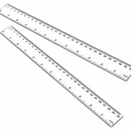 Regla transparente 30cm