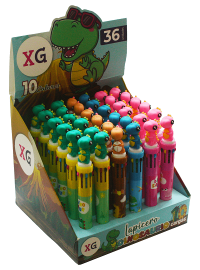Boligrafo fantasia 6 colores