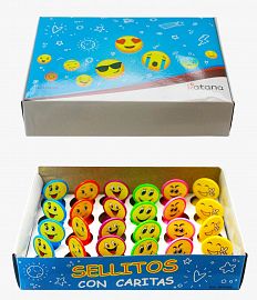 Sello con carita display x 24