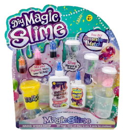 Laboratorio de slime con accesorios en blister