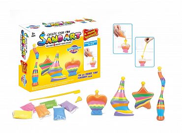 Set de arena de colores en caja
