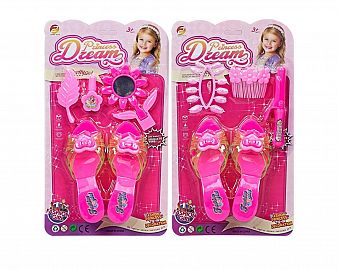 Zapatitos con accesorios en blister
