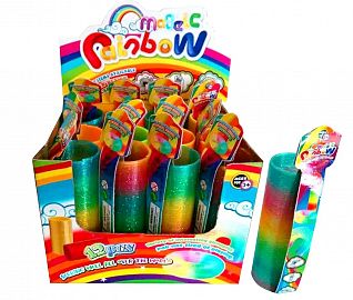 Resorte arco iris cristal con brillo