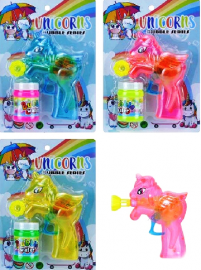 Burbujero manual unicornio en blister