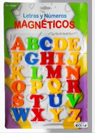 Abecedario magnetico en blister
