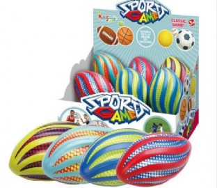 Pelota soft rugby display x 6